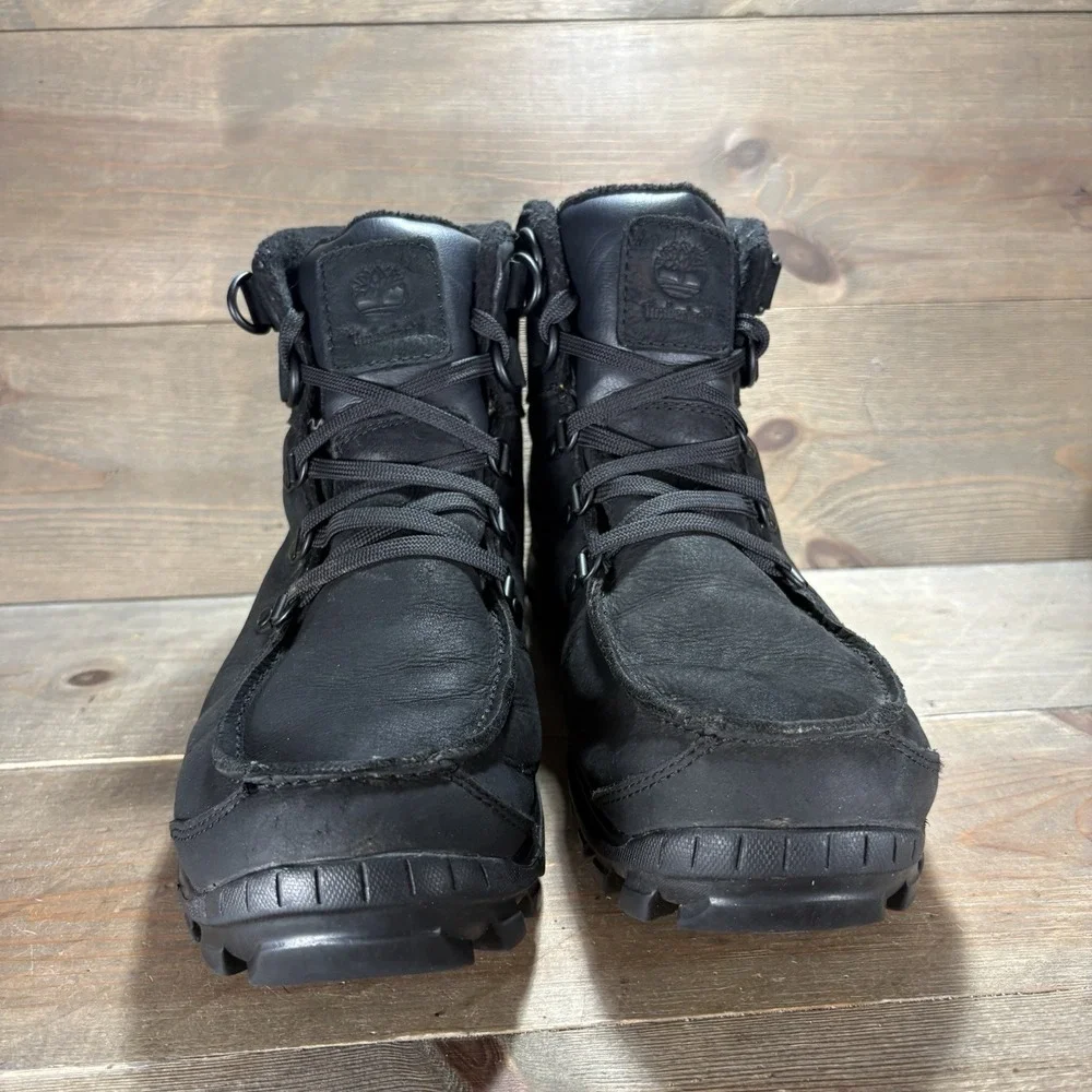 timberland chillberg mens size 9.5 shoes black leather waterproof snow boots